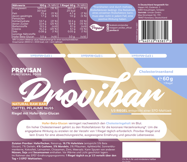 EPD-3 | Provibar muesli reep