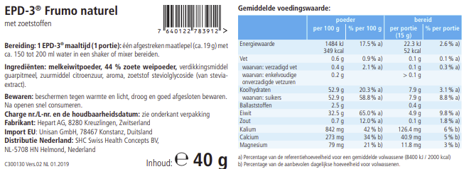 EPD-3 | Frumo naturel | 40 gram