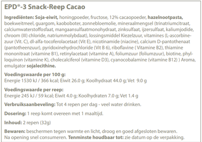 EPD-3 | Snackreep cacao